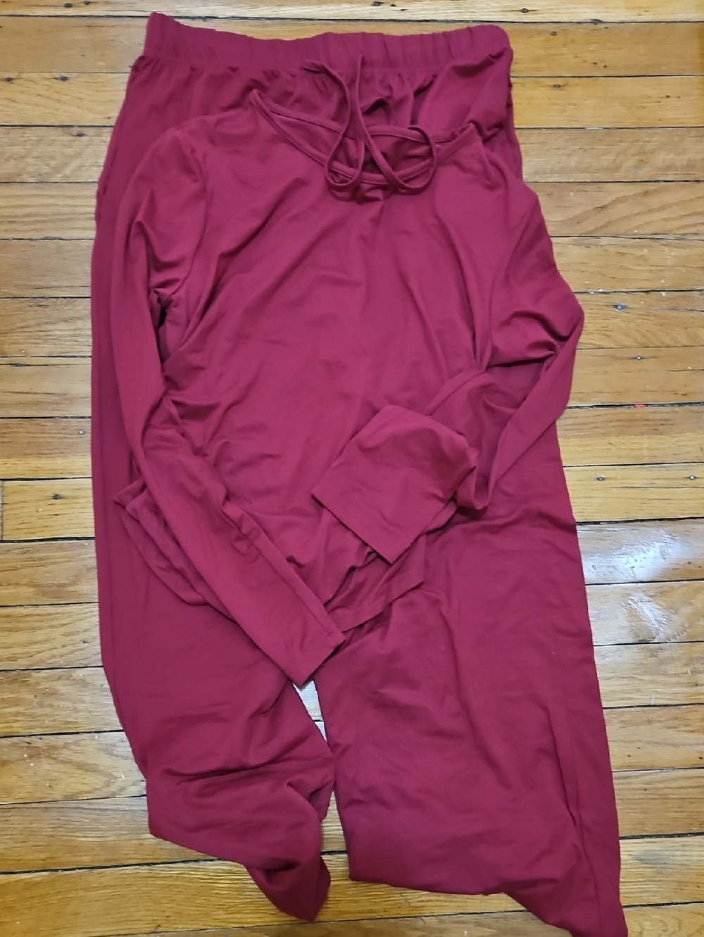 Burgundy Women’s Lounge Pants SET